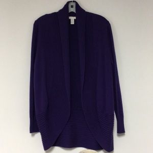 Chico’s Purple Cardigan Sweater L